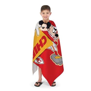 Imagem de Northwest Conjunto de travesseiro e toalha de praia NFL Kansas City Chiefs Disney Personagem Hugger 68,5 cm x 137,2 cm, Splash