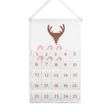 Imagem de Calendário do Advento Gisela D Contagem regressiva de Natal com 25 bolsos