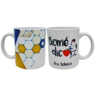 Imagem de Caneca Branca Personalizada Carreira Biomédica Biomedicina - GMH Prod.