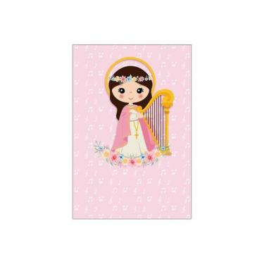 Imagem de Painel De Festa Vertical 1,50 x 2,20 - Santa Cecilia Cute Rosa 034 - V