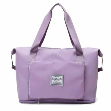 Imagem de Bolsa Viagem de Mão Mala de Bordo Grande Dobrável Expandível e Imperme