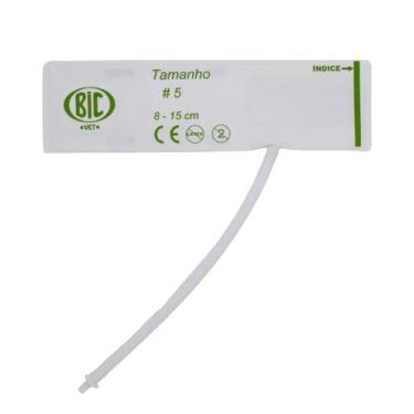 Imagem de Braçadeira Manguito Vet. N5 (8 a 15cm) 1 Via Desc. Bic Vet