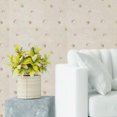Imagem de Papel de Parede Adesivo Bolinhas Golden Dots N019071 0,58x3M - Adesivo