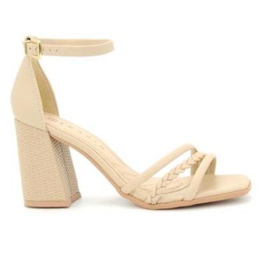 Imagem de Sandalia Ramarim 2234201 Salto Calcanhar Fechado Feminino-Feminino