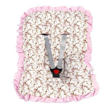 Imagem de Capa para Bebê Conforto - Laura Baby, Floral Rosa