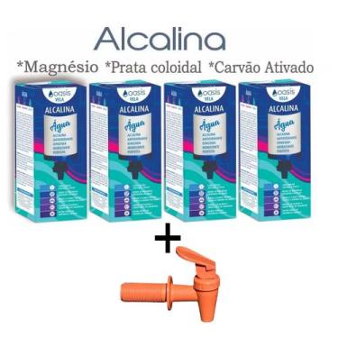 Imagem de 4 Velas Refil Para Filtro Água Alcalina Ionizada + Torneira Oasis