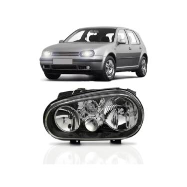 Imagem de Farol Golf Máscara Negra, Lado Esquerdo, 1999 a 2006, Importado
