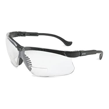 Imagem de UVEX by Honeywell 763-S3771 Genesis Reading Magnifier, Black Frame, Standard Gray Lens, Ultra-dura Anti-Scratch Coating, 1.5 Diopters (Pack of 10)