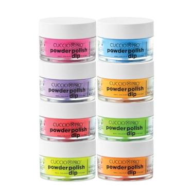 Imagem de Cuccio Powder Polish Dip System - Neons Kit Collection (pacote com 8) 0,5 Onça