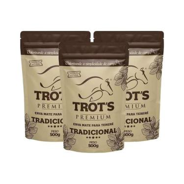 Imagem de Kit 3 Erva Mate Tereré Premium Trots 500g Sabor Tradicional