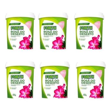 Imagem de 6 unidades Adubo Fertilizante Mineral Forth Rosa Do Deserto 400g - FOR