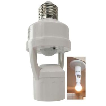Imagem de Soquete Sensor de Presença para Lampada Movimento 360 Graus E27 Fotoce
