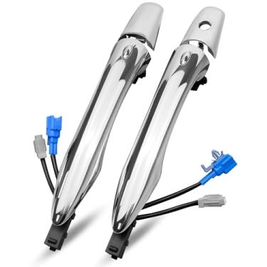 Imagem de OCHIKI Maçaneta externa cromada para Infiniti EX35 EX37 FX35 FX50 QX50 QX56 QX60 QX70 QX80 M56 2008-2020 Modelos selecionados, substitui 806461BA0A 806401BA0A 806401LA0A, Frente esquerda e direita