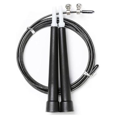 Imagem de Corda de Pular de Aço Crossfit com Rolamento Profissional Sem Emaranhados 2,6 Metros