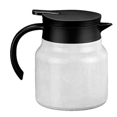 Imagem de Jarro de Jarro de café Térmico de 1000 Ml, Panela de chá de Aço Inoxidável Isolada Com Infusor Removível, Bule Com Filtro (Branco)