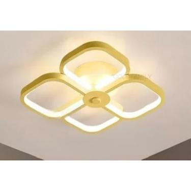 Imagem de Luminária De Teto Plafon Led Moderna Lustre para Corredor Sala Quarto Cozinha (GW13 (24X24X5,50CM))