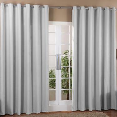 Imagem de Cortina Blackout 4,00m x 2,80m Sala Quarto Tecido  P/ Varão de 3 metro