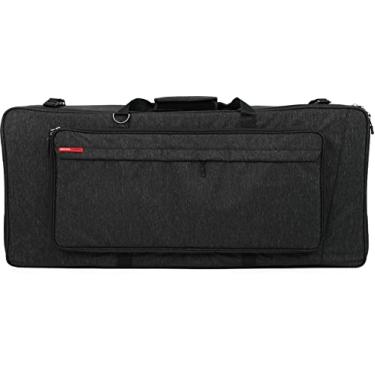 Imagem de Gator Bolsa para teclado da série Transit da Cases com alças ajustáveis para teclado de 61 notas - Carvão (GTK61-BLK)