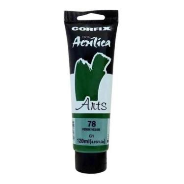 Imagem de Tinta Acrílica Corfix Arts 120ml Verde Vessie 78 Gr 1, 078 - VERDE VES