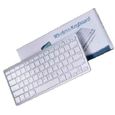 Imagem de Teclado Bluetooth Ultra Slim Tablet Pc Notebook Bco