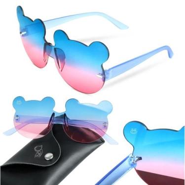 Imagem de Oculos Sol Menina Proteção UV Criança Minie Infantil + Case qualidade 