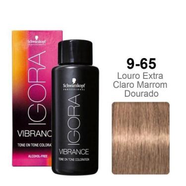 Imagem de Schwarzkopf  Igora Vibrance 9-65 Louro Extra Claro Marrom Dourado 60ml