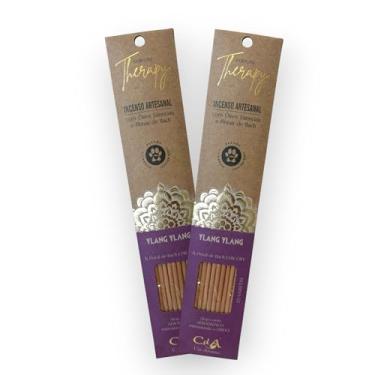 Imagem de Kit com 2 Incensos Naturais e Artesanais Vareta Therapy Ylang Ylang e Floral de Bach CHICORY
