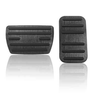 Imagem de MAIMOCCY Acelerador de aço antiderrapante a gás combustível freio pedal pad capa preta compatível com Honda Accord CR-V Odyssey Passport Insight Pilot