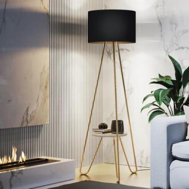 Imagem de Luminária De Chão Industrial Abajur Real Tripé Design Retrô - LCN Móve