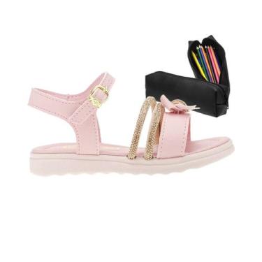 Imagem de Sandalia Infantil Feminina Escolar E Casual Tam 23-34 - Modelo Lacinho