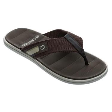 Imagem de Chinelo Masculino Grendene Cartago Capri Vll Dedo 11634 NF, Bege, Marr