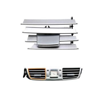Imagem de Kit de reparo de grade de saída de ar condicionado do console do painel, compatível com Mercedes Benz Classe E Sedan W212 E180 E200 E260 E300 E320 E400 2014 2015(Central-Left)