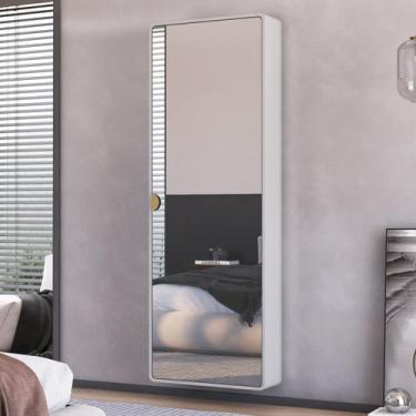 Imagem de Sapateira Suspensa com Espelho Luna Espresso Móveis