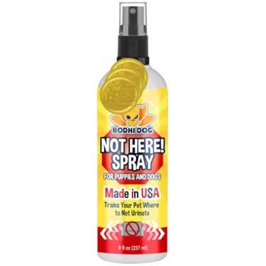 Imagem de Bodhi Dog não está aqui! Spray | treina o seu animal de estimação onde não urinar | corretor de repelente e treinamento para filhotes e cães | para uso interno e externo | não marca mais | Feito nos EUABodhi Dog 8oz