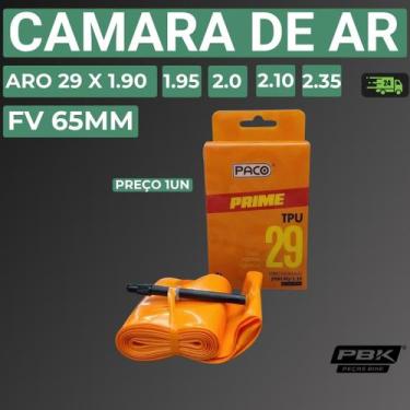 Imagem de Câmara de Ar para Bicicleta Aro 29 1.90 2.35 TPU FV 65mm Paco