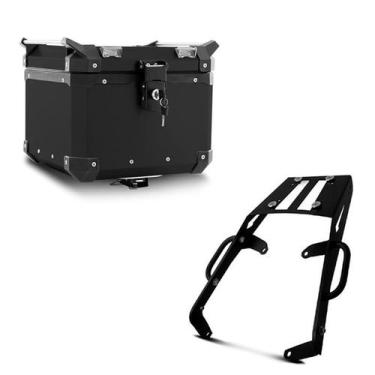 Imagem de Baú Moto Alumínio Top Case 35 Litros + Bagageiro Super Adventure Versy