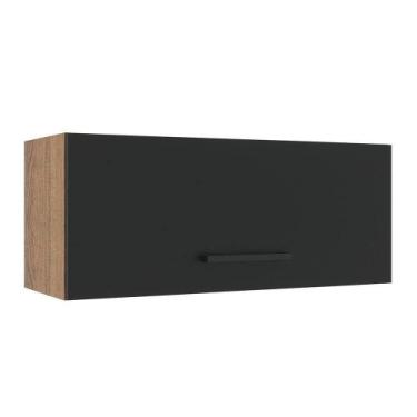 Imagem de Armário Aéreo Madesa Agata 80cm 1 Porta Basculante Rustic