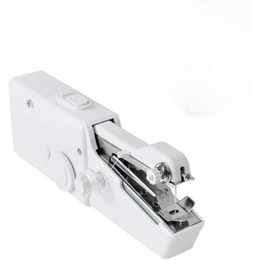Imagem de Mini Máquina de Costura Portátil a Pilha – Leve, Compacta e Eficiente | Perfeita para Reparos Rápidos em Roupas, Jeans, Couro e Tecidos de Até 18mm – Ideal para Uso Doméstico e em Viagens