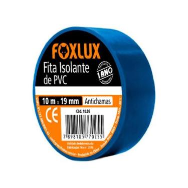 Imagem de Fita Isolante Antichamas Azul 19mm x 10m - Foxlux