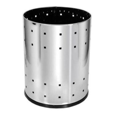 Imagem de Lixeira Aço Inox Casa Ou Escritório 22 Litros Telada - JSN