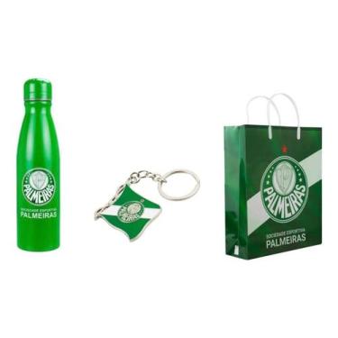 Imagem de Kit Palmeiras Verdão -garrafa-chaveiro E Sacola Presente Palmeiras - M