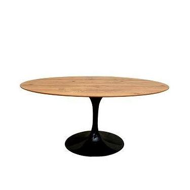 Imagem de Mesa de Jantar Tulipa Saarinen Oval 198x122 cm Tampo Antíqua - Persona