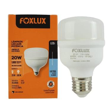 Imagem de Lâmpada Led Foxlux Alta Potência 20W 6,5K E27