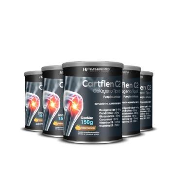 Imagem de 6x cartflen c2 colágeno tipo ii laranja hf suplementos, CARTFLEN