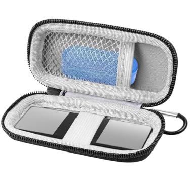 Imagem de Capa para monitor cardíaco compatível com AliveCor Kardia Mobile ECG/para KardiaMobile 6L para dispositivos Apple e Android - apenas capa (preto)
