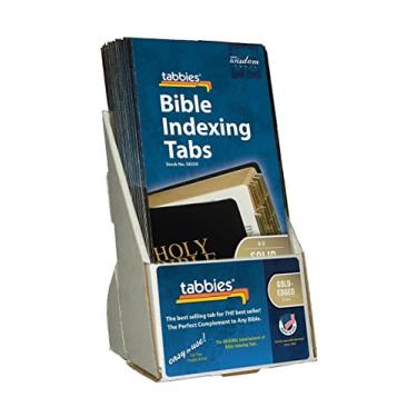 Imagem de Tabbies Pacote com 20 guias de indexação da Bíblia em ouro, testamentos antigos e novos, 80 guias, incluindo 64 livros e 16 guias de referência (58350)