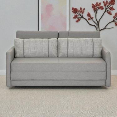 Imagem de Sofá Cama 2 Lugares Queen 75cmx176cm Cinza Claro