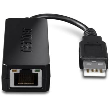 Imagem de TRENDnet Adaptador USB 2.0 para Fast Ethernet, suporta sistema operacional Windows e Mac, chipset ASIX AX88772A, compatível com USB 1.0 e 1.0, velocidades Ethernet Full Duplex de 200 Mbps, preto,