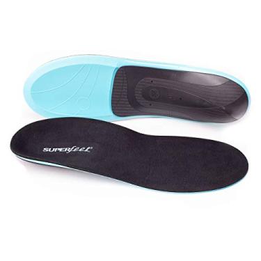 Imagem de Superfeet Palmilhas de suporte casual (todos os dias) - inserções ortopédicas para sapatos com almofada de espuma viscoelástica - nível profissional, ardósia, 7.5-9 Men / 8.5-10 Women (Pack of 1)