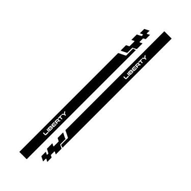 Imagem de Adesivos Laterais Para Porta De Carro Jeep Cherokee Commander Compass 